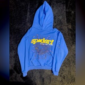 Sp5der TC Hoodie Blue